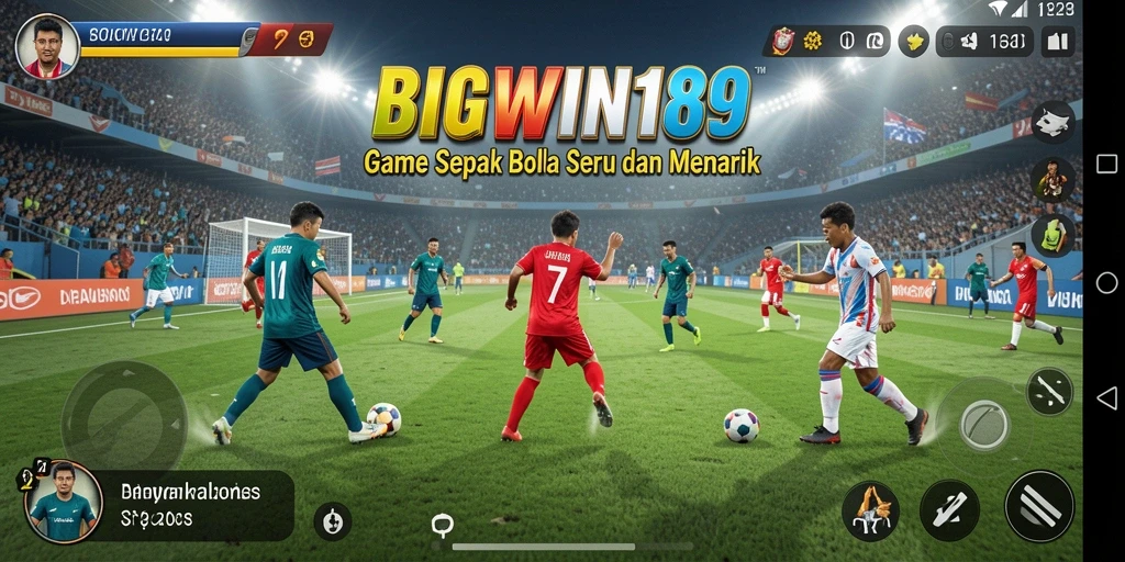 Gameplay seru BIGWIN189 dengan pertandingan sepak bola yang mendebarkan.