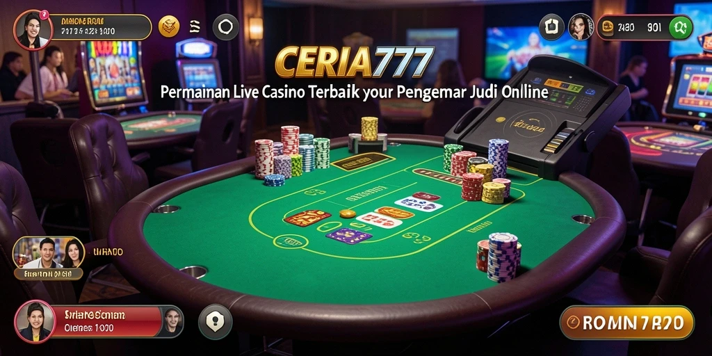 Tampilan antarmuka permainan Live Casino yang menarik dan interaktif.
