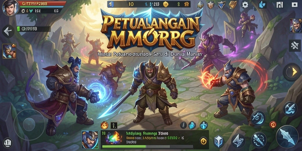 Screenshot gameplay GIFTRP288 menampilkan aksi seru dalam pertempuran MMORPG.
