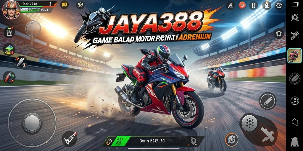 Gameplay seru balap motor JAYA388 yang mendebarkan.