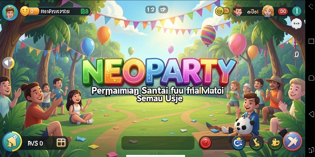 Tangkapan layar NEOPARTY menampilkan gameplay seru dari mini-game yang beragam.