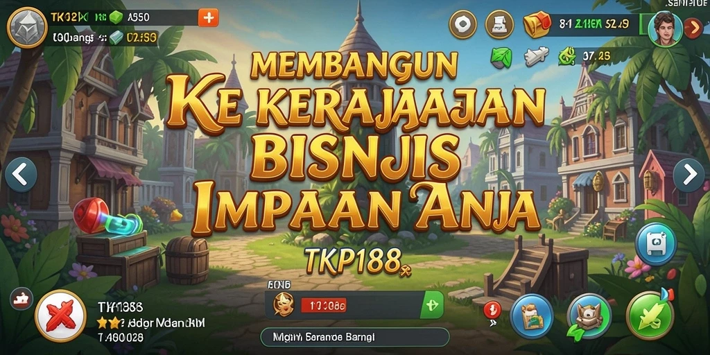 Tampilan gameplay menarik dalam TKP188 yang menunjukkan pembangunan bisnis.